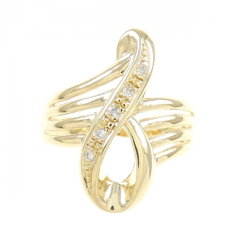 Nhẫn kim cương K18YG 0.03CT 671462