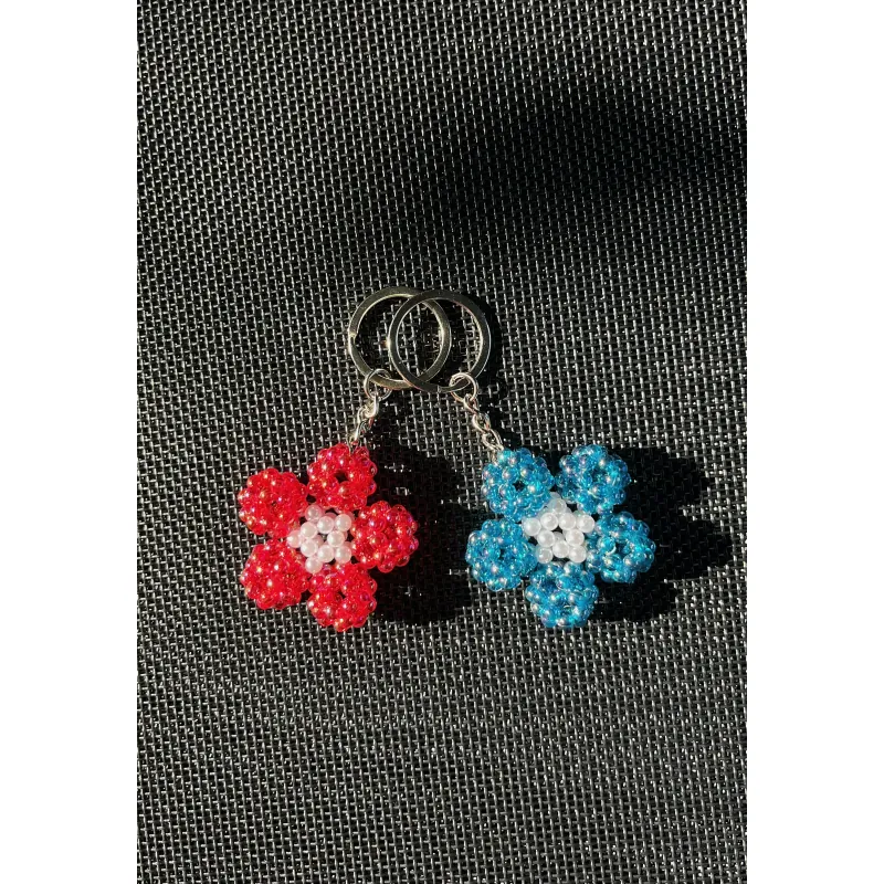 Móc khoá cườm xà cừ hình Hoa 975819