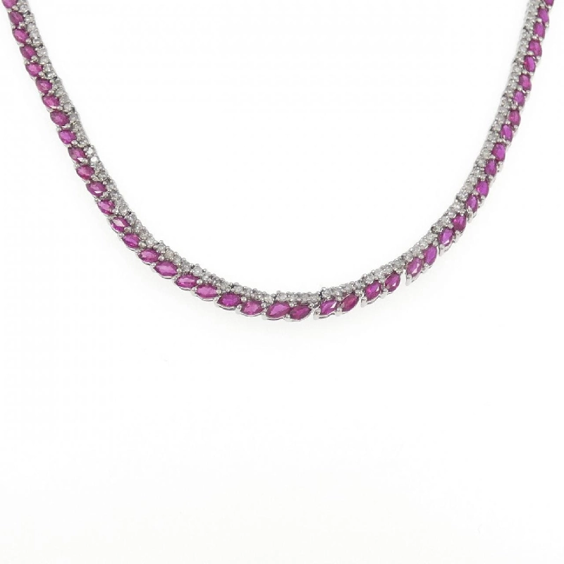 K18WG Dây chuyền Ruby 13.00CT - Hàng hiệu Chính hãng 857443