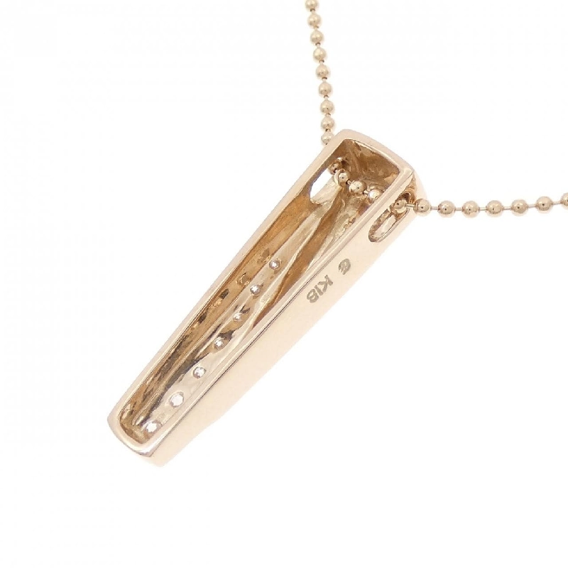 K18PG Dây chuyền kim cương hồng - Hàng hiệu Authentic 857980