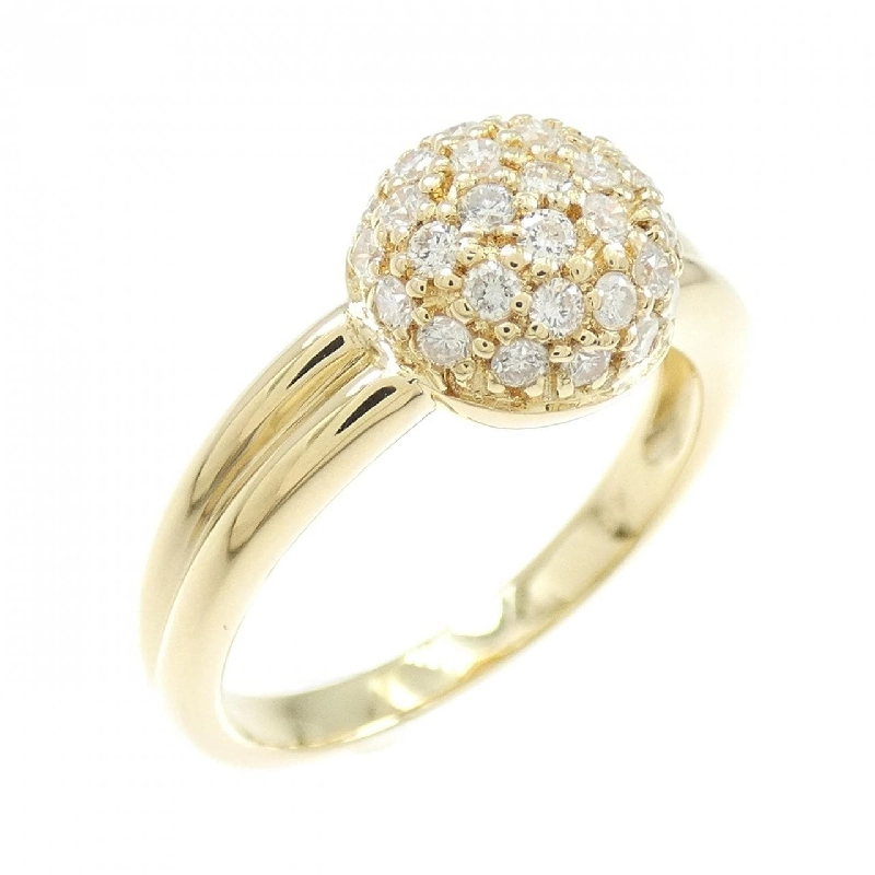 Nhẫn kim cương K18YG 0.43CT 668383