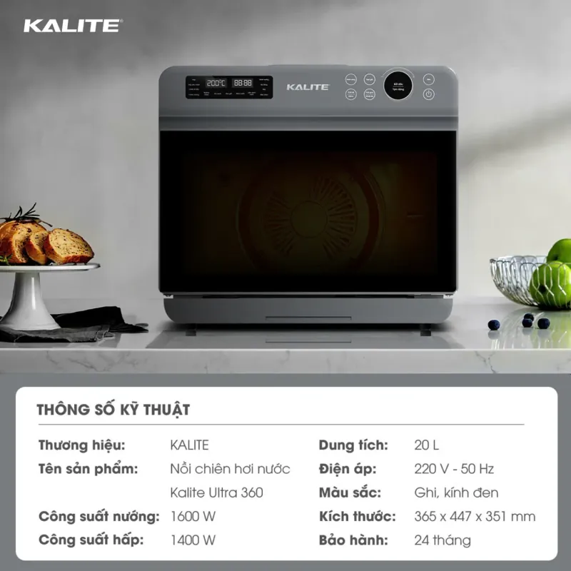 🌟 Kalite 360 Ultra – Siêu phẩm 4in1, chế biến từ A–Z chỉ với 1 máy! 717011