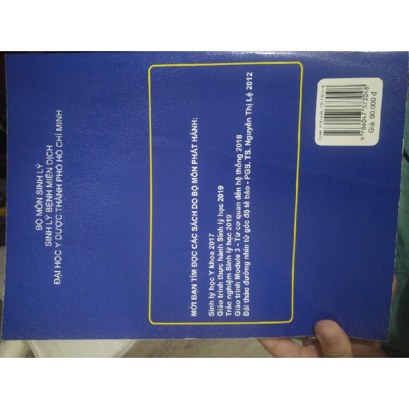 Thực hành sinh lý học, Đại học Y Dược TPHCM, bản 2019 8998