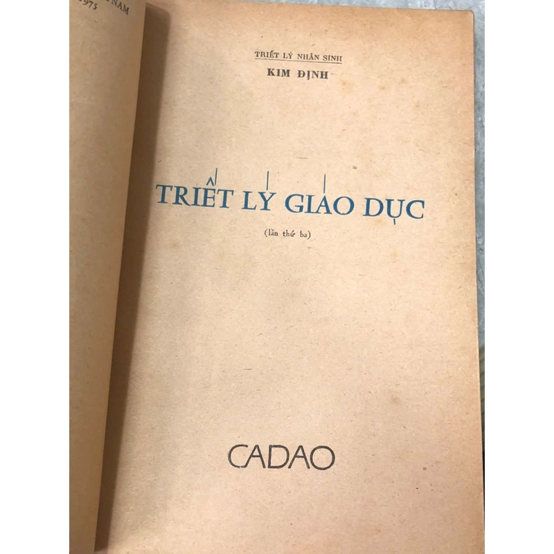 TRIẾT LÝ GIÁO DỤC - KIM ĐỊNH 474835