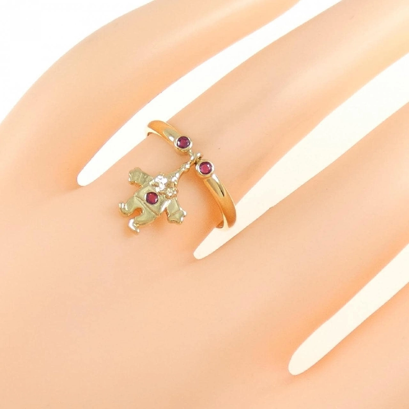 Nhẫn Ruby K18YG - Hàng hiệu Chính hãng 855628