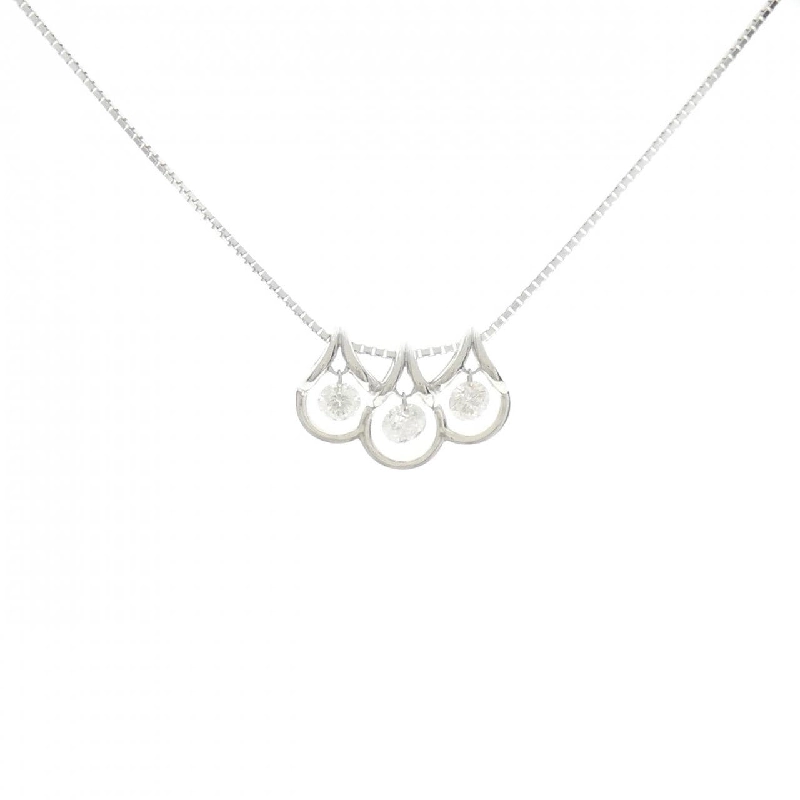 K18WG Dây chuyền kim cương 0.80CT - Hàng hiệu Chính hãng 861348