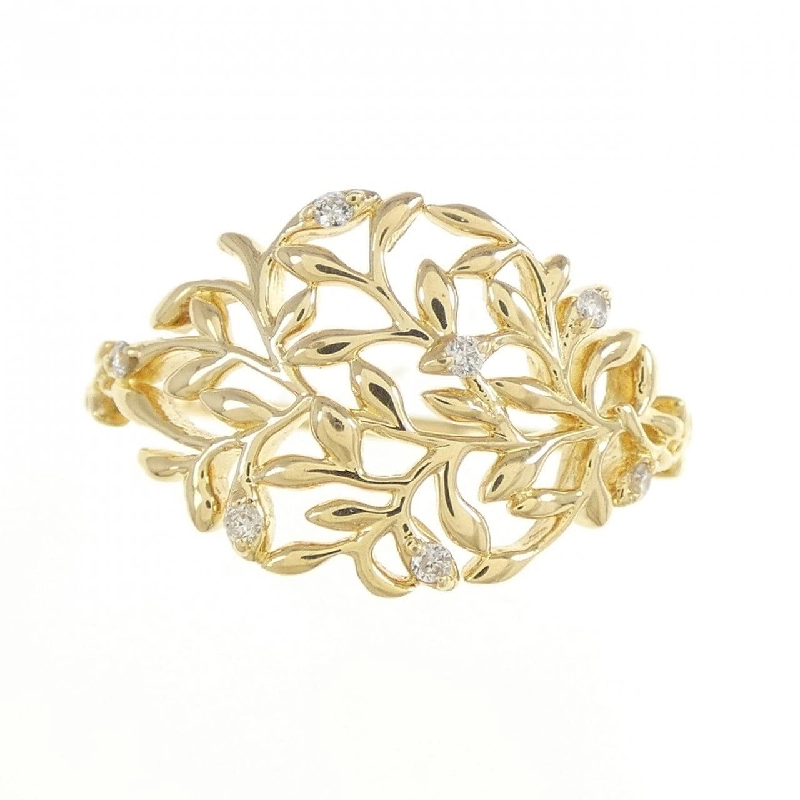 Nhẫn kim cương K18YG 0.04CT 671202