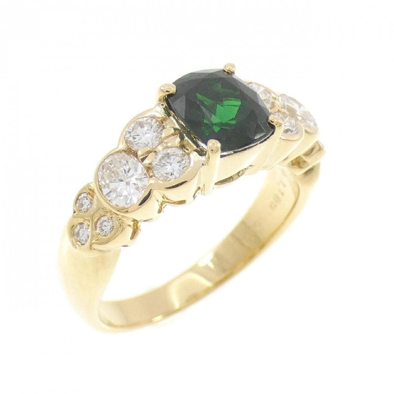 Nhẫn Garnet Xanh K18YG 1.180CT - Hàng hiệu Chính hãng 852765