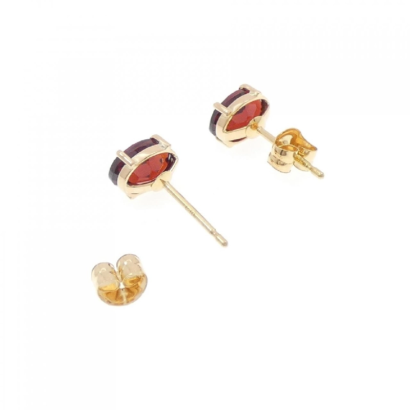 K18YG Garnet Bông tai - Hàng hiệu Chính hãng 875201