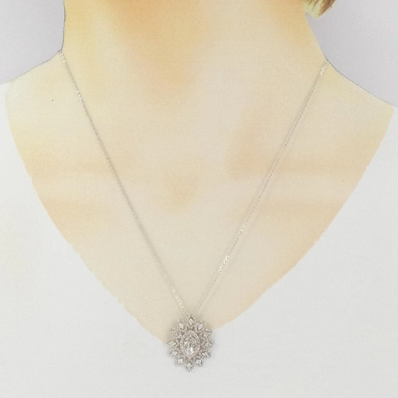 K18WG Dây chuyền kim cương 1.50CT - Hàng hiệu Chính hãng 861026