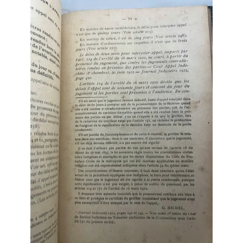 Procédure en Matière Civile Indigène – Paul Dufilho - sài gòn 1922 1023814