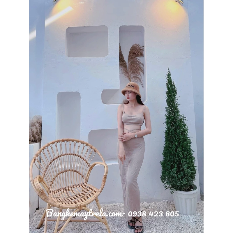Ghế mây tự nhiên đuôi công 530293