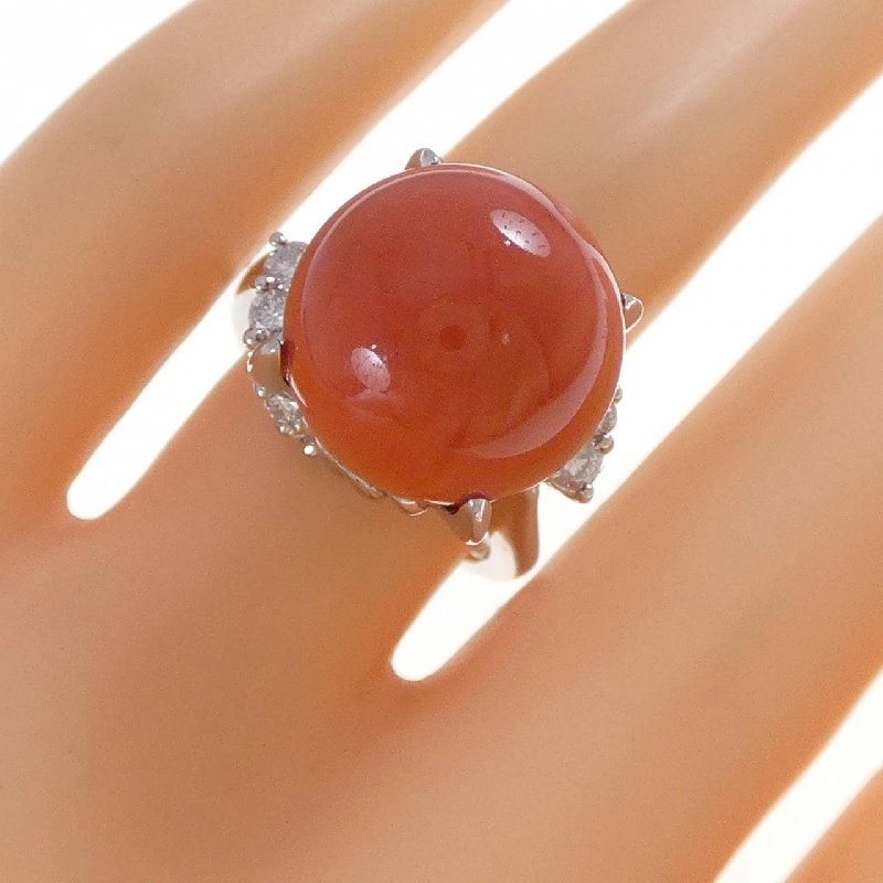 Nhẫn san hô PT900 14.8mm - Hàng hiệu chính hãng 849754