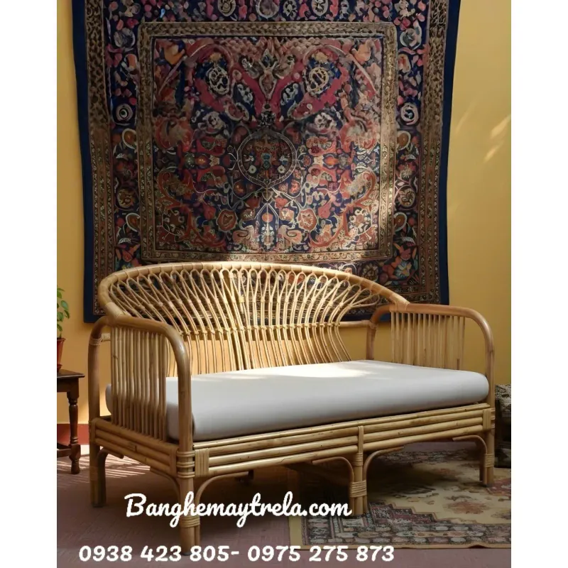 Sofa mây tre đan hiện đại phòng khách 936610