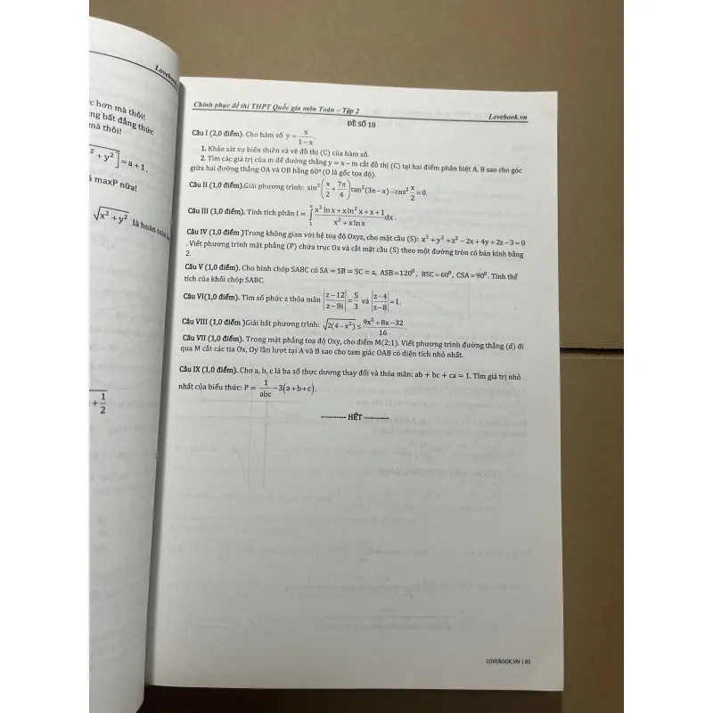 Đề thi THPT QG môn Toán 976787