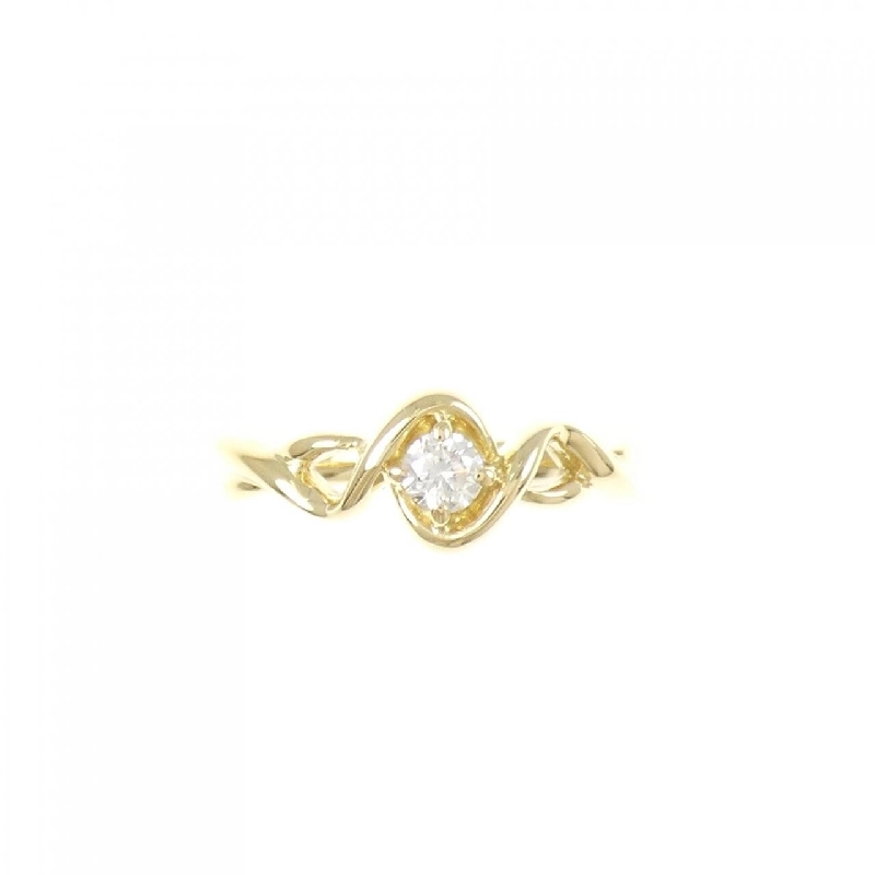 Nhẫn kim cương K18YG 0.120CT 667502