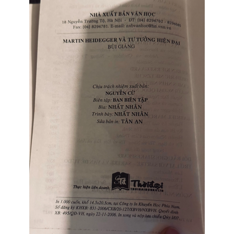 Martin Heidegger & tư tưởng hiện đại - Bùi Giáng 501206