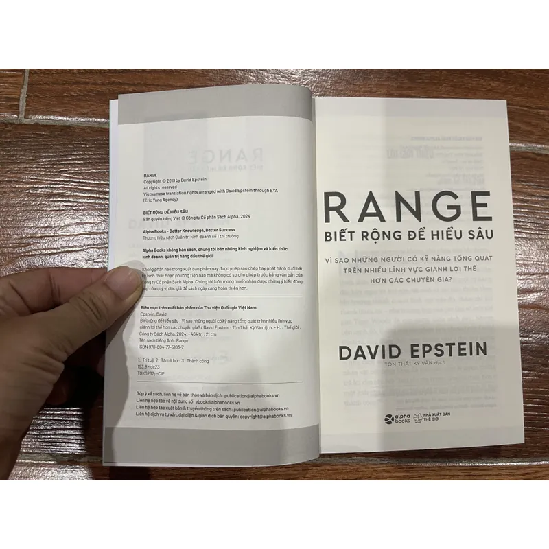 Range - Biết Rộng Để Hiểu Sâu - David Epstein (k3) 606329