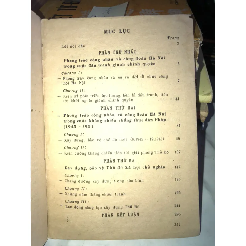 Lịch sử phong trào công nhân và tổ chức công đoàn Hà Nội (Sơ thảo) 1001166
