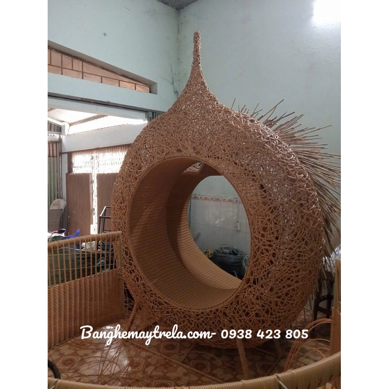 Ghế chụp hình mây tre ngoài trời 476477