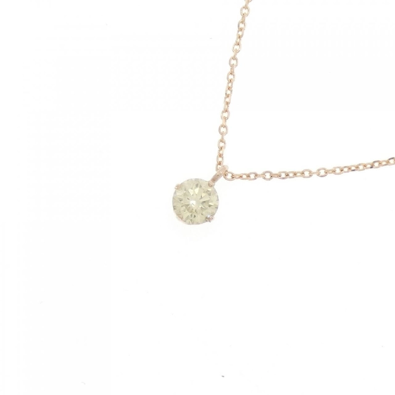 K18PG Solitaire Dây chuyền kim cương 0.2CT - Hàng hiệu Chính hãng 866896