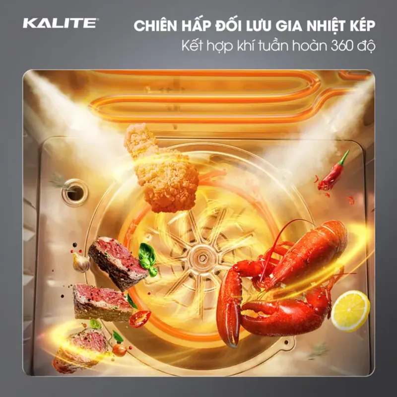 Nồi chiên hơi nước KALITE STEAM ULTRA 360 20L chính hãng mới 100% 572259