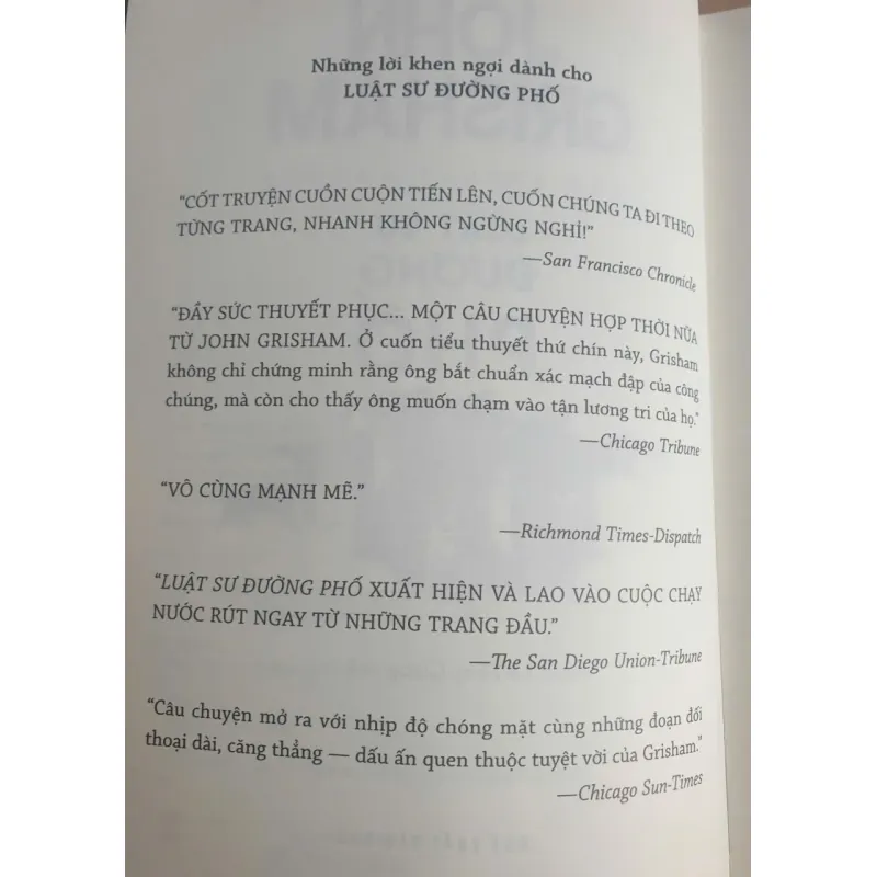 Sách Luật Sư Đường Phố - John Grisham tiểu thuyết mới 90% 1030074
