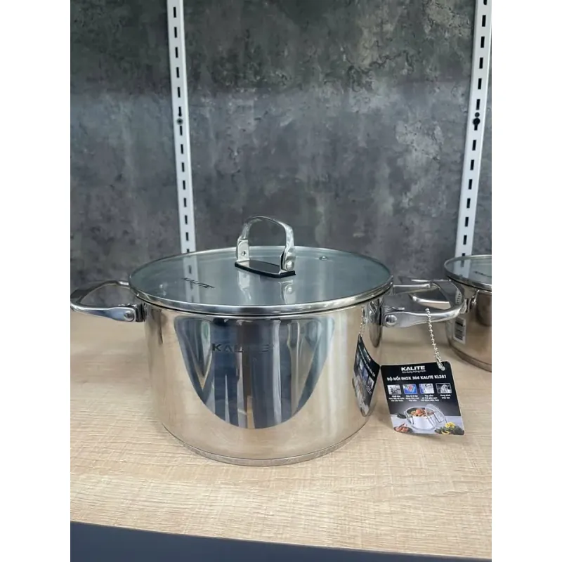 🌿 Bộ Nồi Inox 304 Kalite KL381 – An Toàn Sức Khỏe, Không Thôi Nhiễm Chất Độc Hại 721030