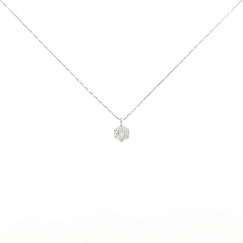 K18WG Solitaire Dây chuyền kim cương 0.20CT - Hàng hiệu Chính hãng 856839