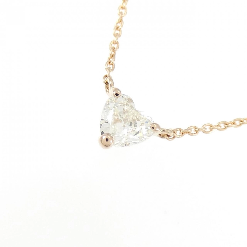 K18PG Dây chuyền kim cương 0.300CT J SI1 hình trái tim - Hàng hiệu Chính hãng 880475