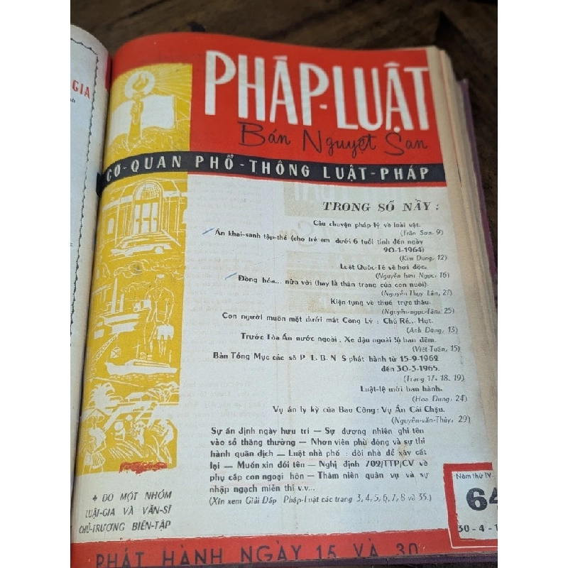 Tạp chí pháp luật ( bán nguyệt san ) - nhiều tác giả 1006760