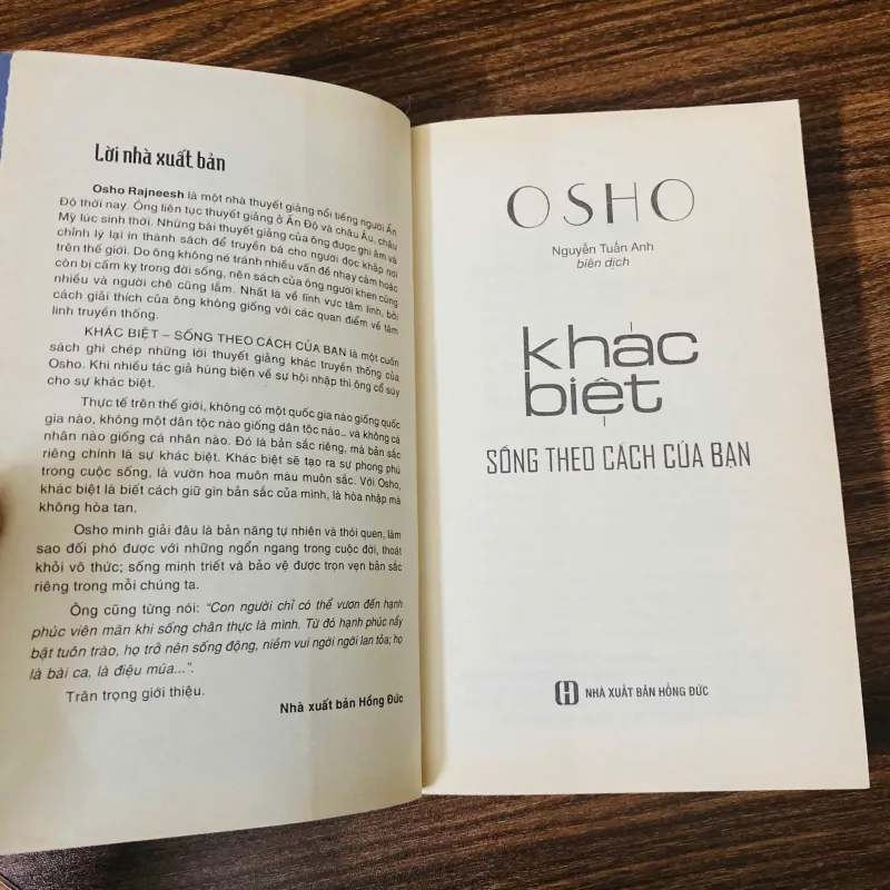 Khác Biệt - Sống Theo Cách Của Bạn -  Osho#HATRA 929761