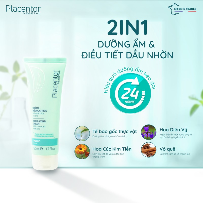 Kem dưỡng ẩm Placentor Cream Face 40ml - Ry Store 186678