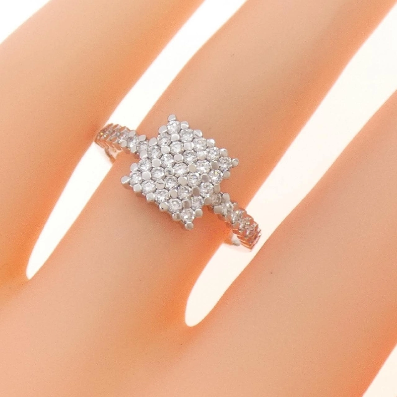 Nhẫn kim cương 750WG Pavé 0.49CT 671210