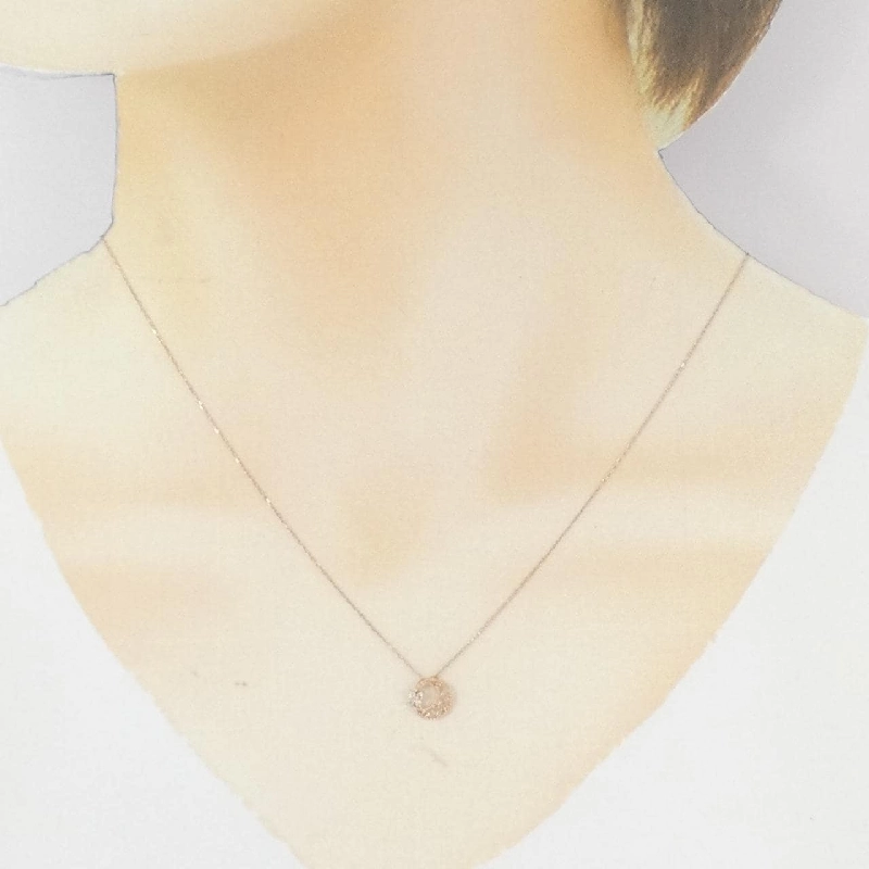 K10PG Hoa Kim Cương Dây Chuyền 0.02CT - Hàng hiệu Chính hãng 857437