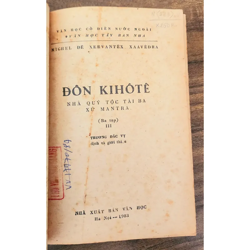 Tác phẩm văn học kinh điển Tây Ban Nha: DON QUIJOTE (Trọn bộ 3 tập) 723201