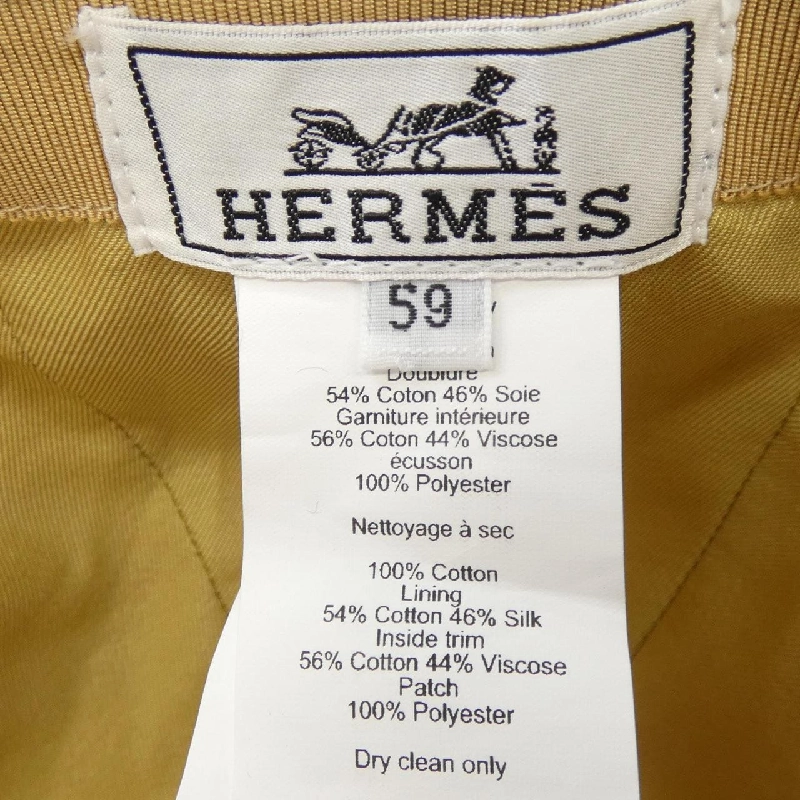 HERMES Elmes Serena Shell H241064N Mũ - Hàng hiệu Chính hãng 832300