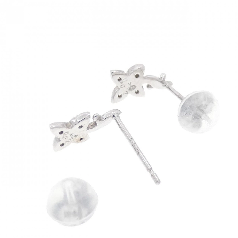 K18WG Bông tai Kim cương Hoa 0.04CT - Hàng hiệu Chính hãng 872795