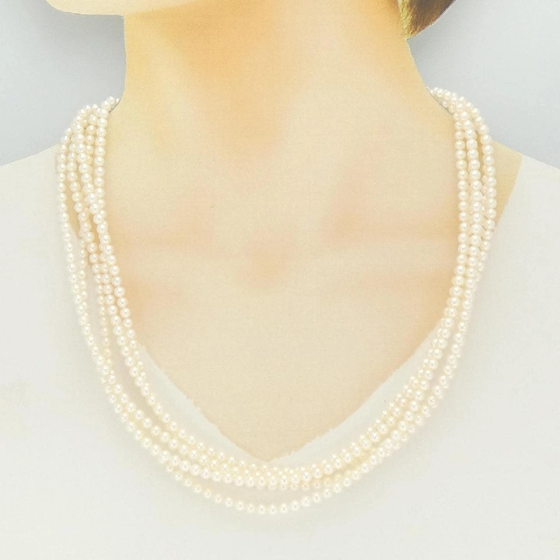 Dây chuyền ngọc trai Akoya Mikimoto 3.5-4mm - Hàng hiệu Chính hãng 839645