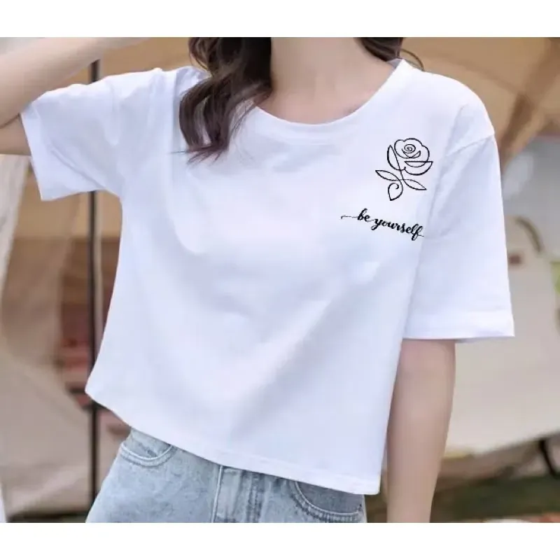 Áo thun crop top cotton thái 4 chiều 716784