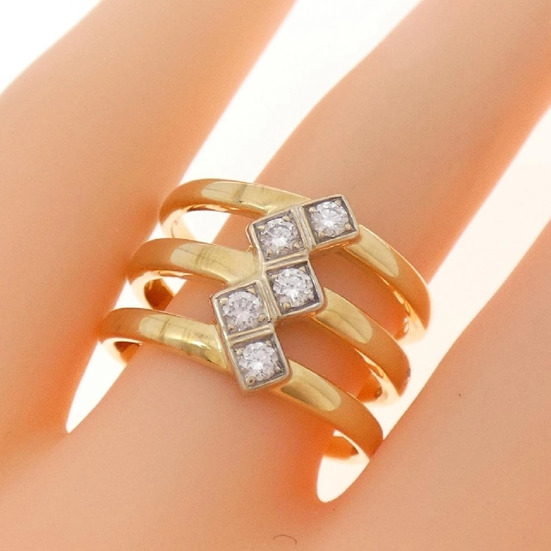 Nhẫn kim cương K18YG/K18WG 0.25CT - Hàng hiệu Authentic 852025