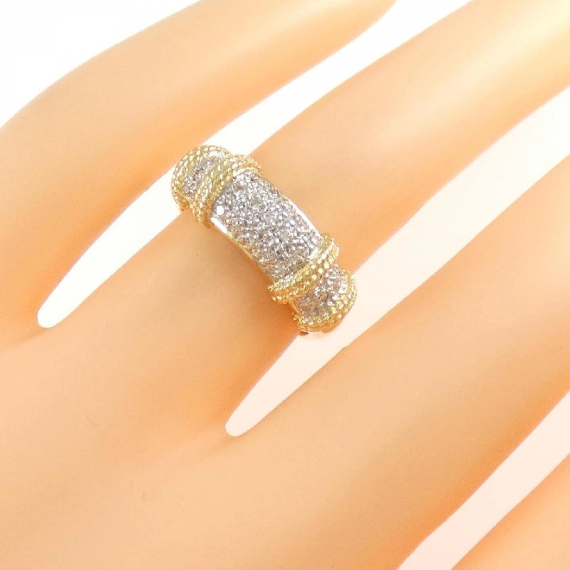 Nhẫn kim cương K18YG/K18WG 0.14CT 669161