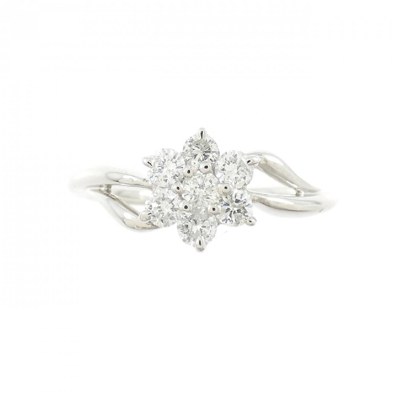 Nhẫn kim cương hoa PT900 0.30CT 671391