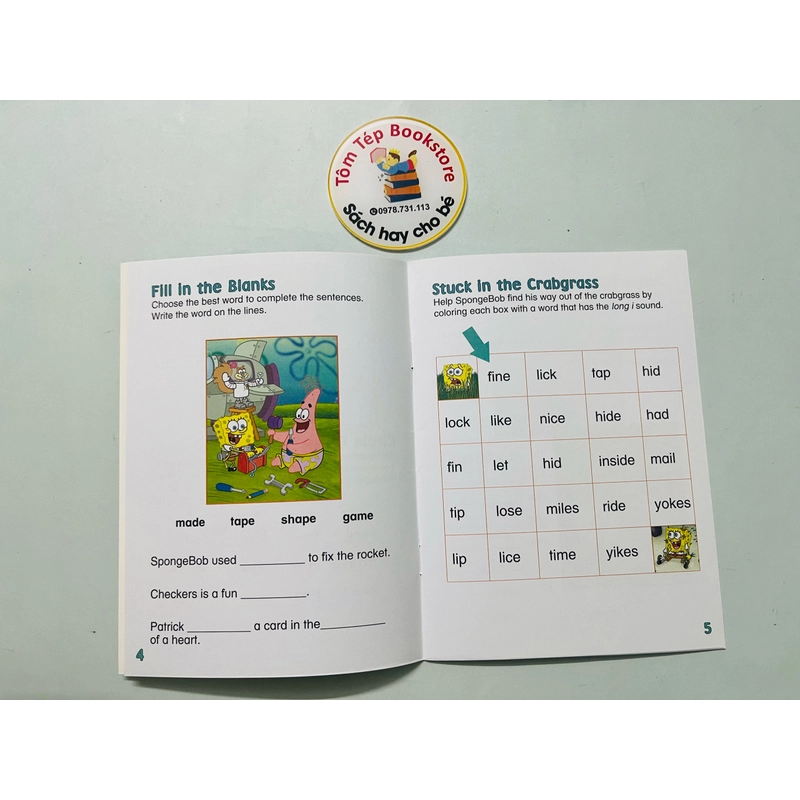 Boxset  sách cho bé tập đọc  Learn to Read with Spongebob 478867