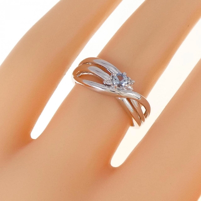 Nhẫn Aquamarine K10WG 672738