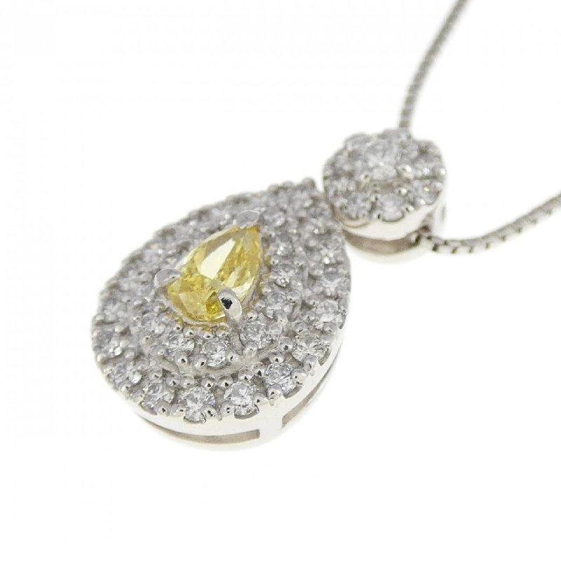 Dây chuyền kim cương PT 0.130CT FVY I1 cắt hình đặc biệt - Hàng hiệu Authentic 874065