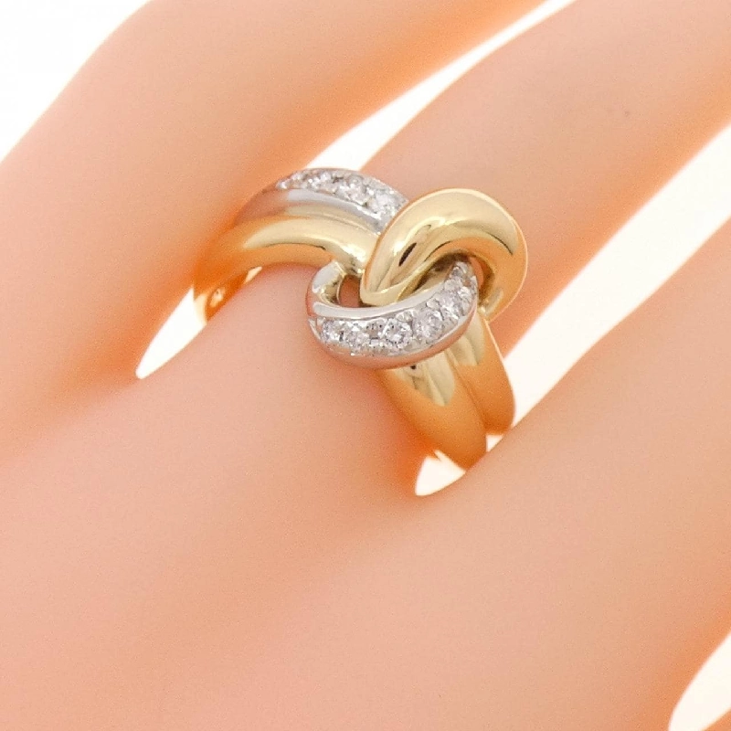 Nhẫn kim cương K18YG/PT900 0.17CT - Hàng hiệu chính hãng 853327