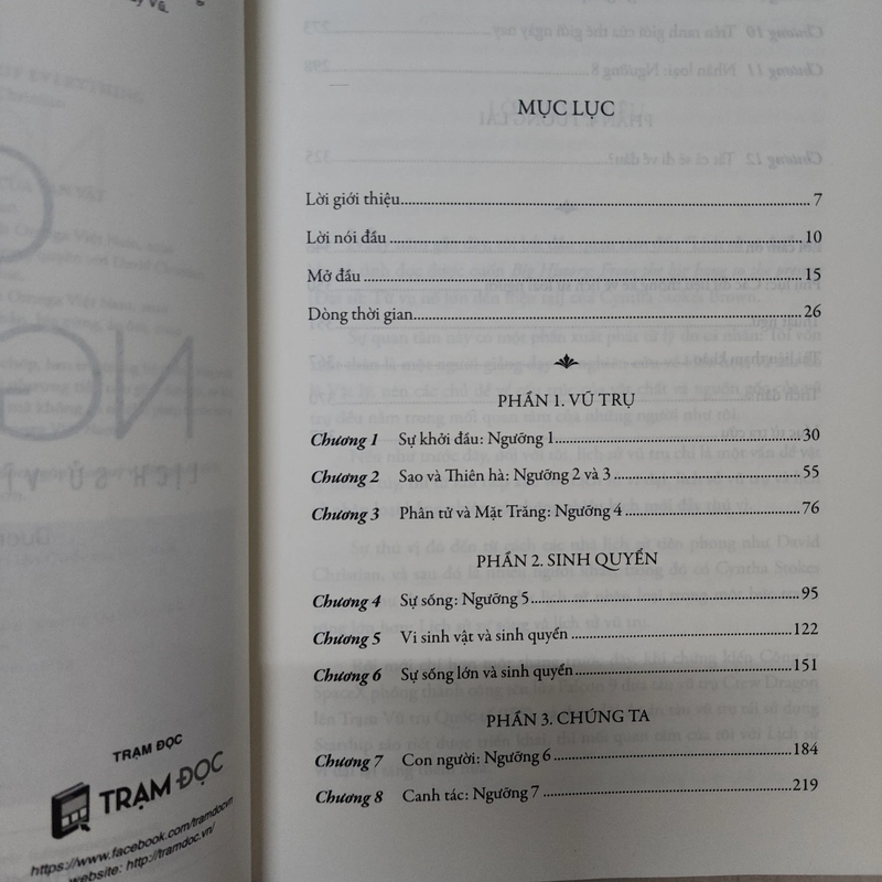 Sách Cội nguồn Lịch sử vĩ đại của vạn vật của David Christian mới 99% 530294