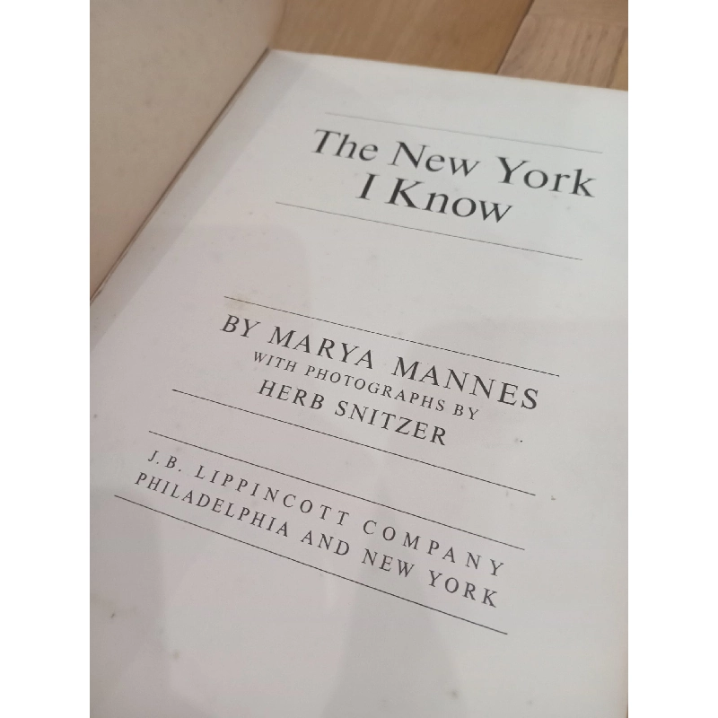 The New York i know - Marya Mannes, Herb Snitzer 568352