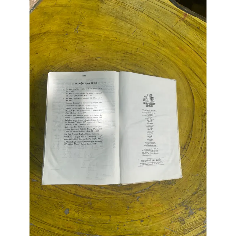 TỪ ĐIỂN ANH - VIỆT ENGLISH- VIETNAMESE DICTIONARY 1995(c) 730735